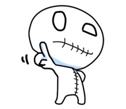 Vodou doll sticker #120454