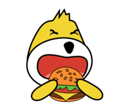 Yellow Grinch sticker #120594