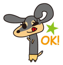 Miniature Dachshund "UMI"! sticker #120765