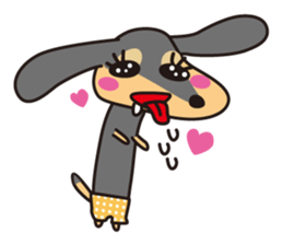 Miniature Dachshund "UMI"! sticker #120768
