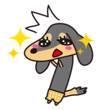 Miniature Dachshund "UMI"! sticker #120769