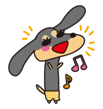 Miniature Dachshund "UMI"! sticker #120773