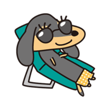 Miniature Dachshund "UMI"! sticker #120802