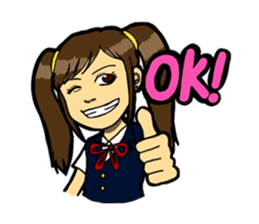 JK lucky girl sticker #120885