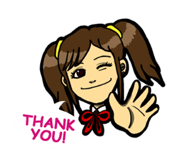 JK lucky girl sticker #120887