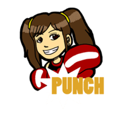 JK lucky girl sticker #120894