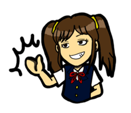 JK lucky girl sticker #120899