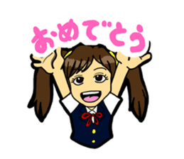 JK lucky girl sticker #120902