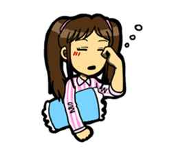 JK lucky girl sticker #120905