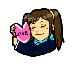 JK lucky girl sticker #120906