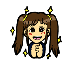 JK lucky girl sticker #120907