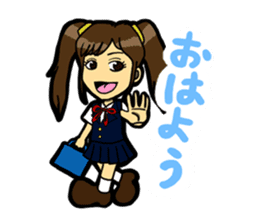 JK lucky girl sticker #120909