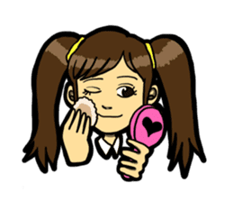 JK lucky girl sticker #120914