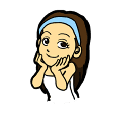 JK lucky girl sticker #120915