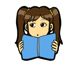 JK lucky girl sticker #120916