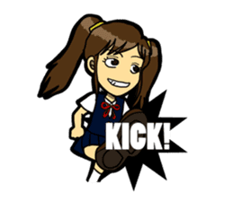 JK lucky girl sticker #120917