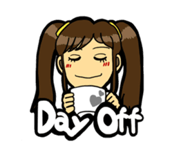 JK lucky girl sticker #120921