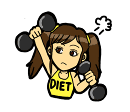 JK lucky girl sticker #120922