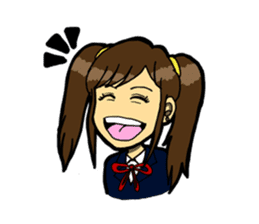 JK lucky girl sticker #120923