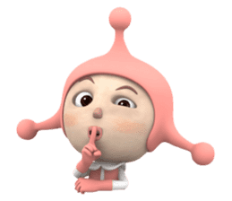 Cosmo Kids / Polka sticker #121210