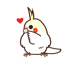 Miss Lovebird-Naughty Cockatiel sticker #122391