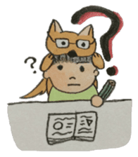 A soft biting dog and me sticker #122540