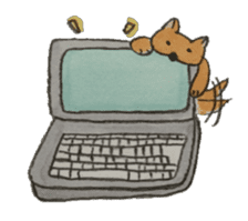 A soft biting dog and me sticker #122542