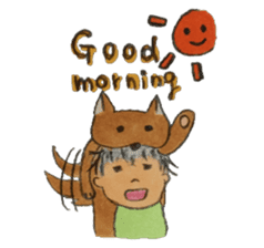 A soft biting dog and me sticker #122547