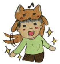 A soft biting dog and me sticker #122552