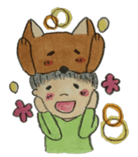 A soft biting dog and me sticker #122556