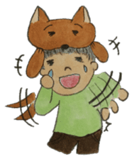 A soft biting dog and me sticker #122560