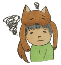 A soft biting dog and me sticker #122561