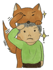 A soft biting dog and me sticker #122562