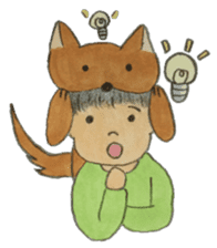 A soft biting dog and me sticker #122564