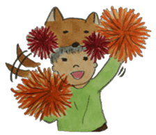 A soft biting dog and me sticker #122570