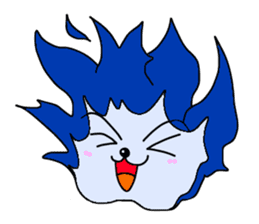 Blue Fire JP sticker #123380