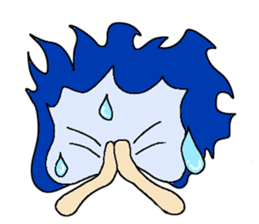 Blue Fire JP sticker #123381