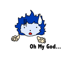 Blue Fire JP sticker #123392