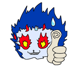 Blue Fire JP sticker #123399