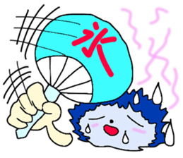 Blue Fire JP sticker #123409