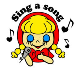 Little girl. sticker #124131