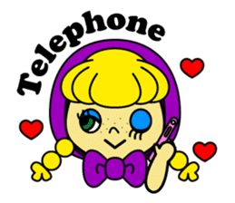 Little girl. sticker #124134