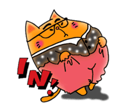 Orange Cat sticker #124542