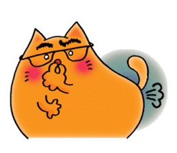 Orange Cat sticker #124543