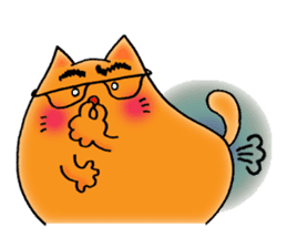 Orange Cat sticker #124543