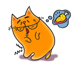 Orange Cat sticker #124549
