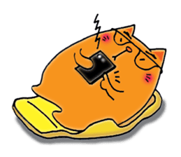 Orange Cat sticker #124552