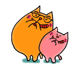 Orange Cat sticker #124566