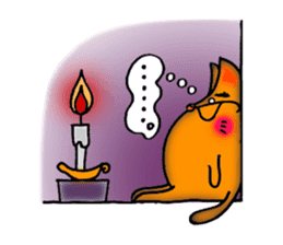 Orange Cat sticker #124569