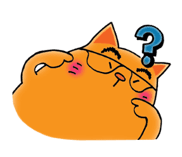 Orange Cat sticker #124574